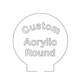 (image for) Custom Acrylic Plate Round (CAP)
