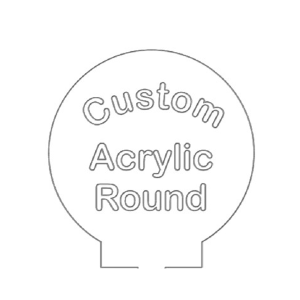 (image for) Custom Acrylic Plate Round (CAP)