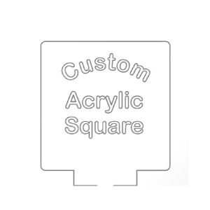 (image for) Custom Acrylic Plate Square