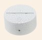 (image for) Circular Acrylic LED Light Base w/ Remote (White Crackle)