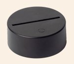 (image for) Circular Acrylic LED Light Base w/ Remote (Black)