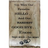 (image for) Pet Memorial Plaque